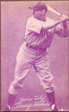Tommy Holmes #18 Baseball Cards 1953 Canadian Exhibits