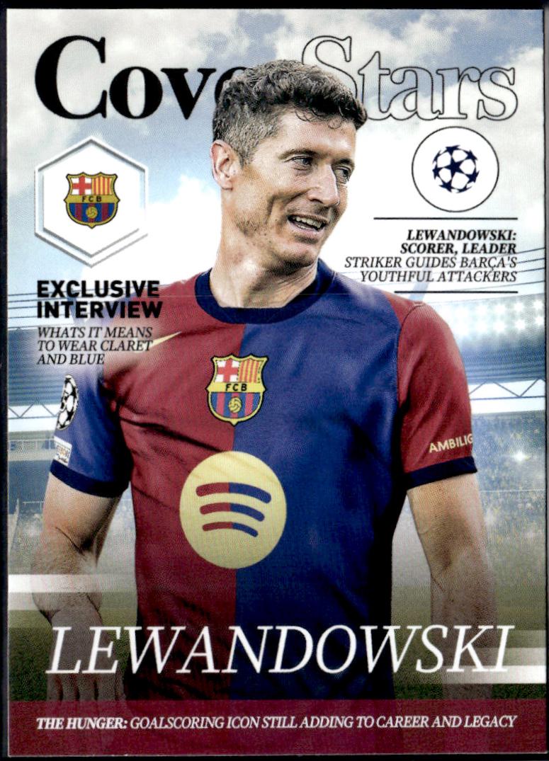 Robert Lewandowski #CS-14 Soccer Cards 2024 Topps UEFA Cover Stars