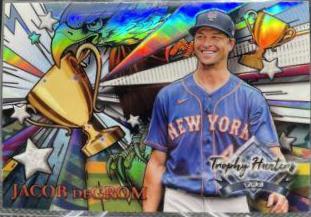 Jacob deGrom #RL-17 Baseball Cards 2022 Stadium Club Chrome Trophy Hunters