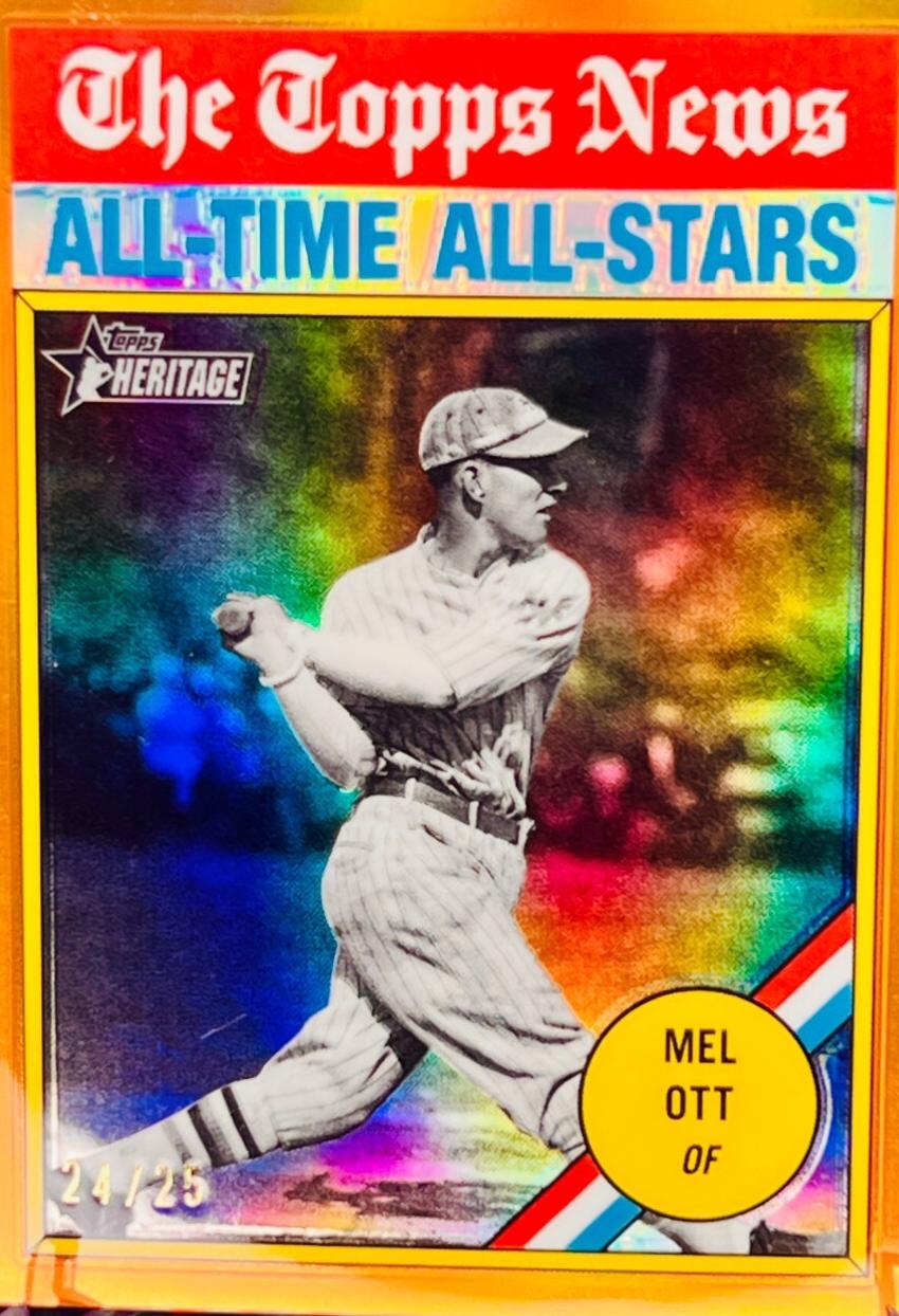 Mel Ott [Orange Chrome Variation] #348
