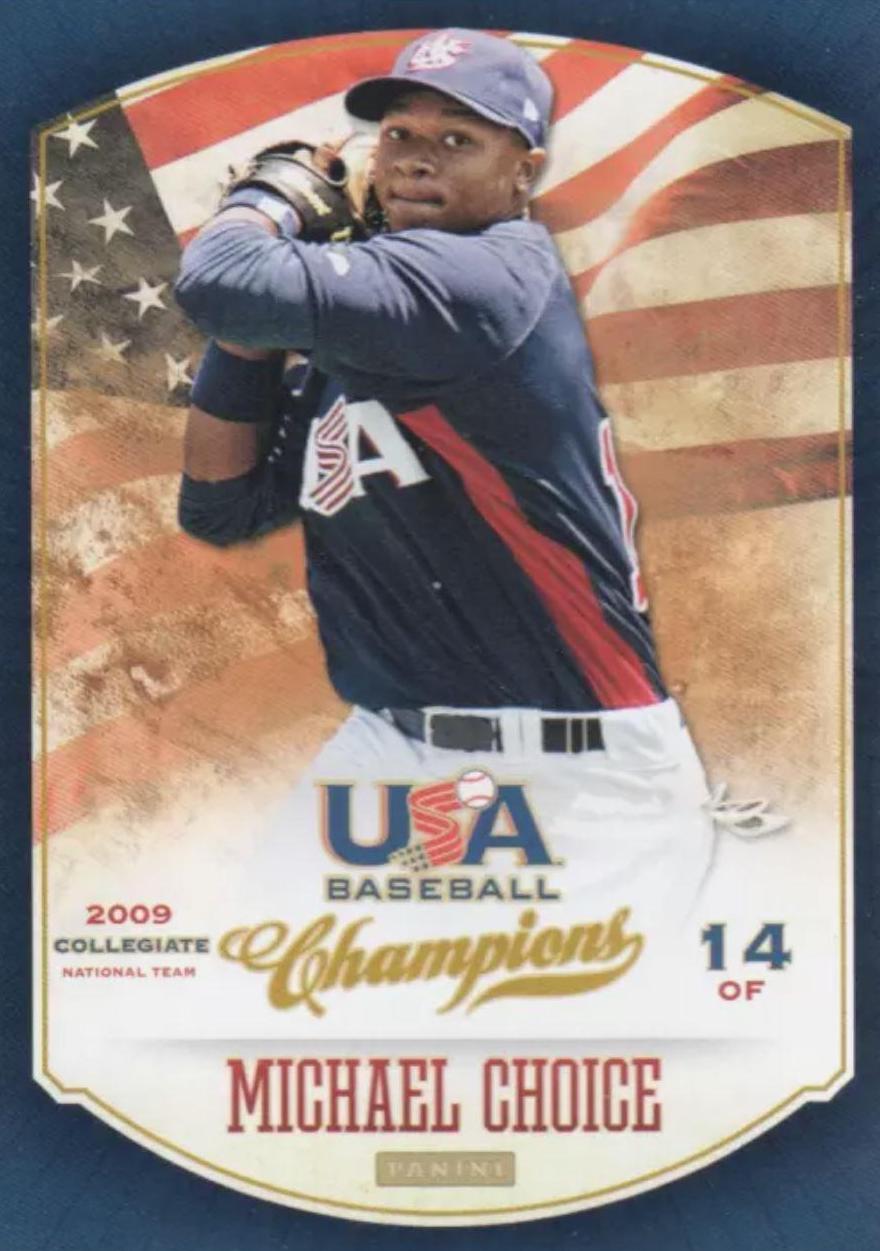 Michael Choice #87 Baseball Cards 2013 Panini USA Baseball Champions