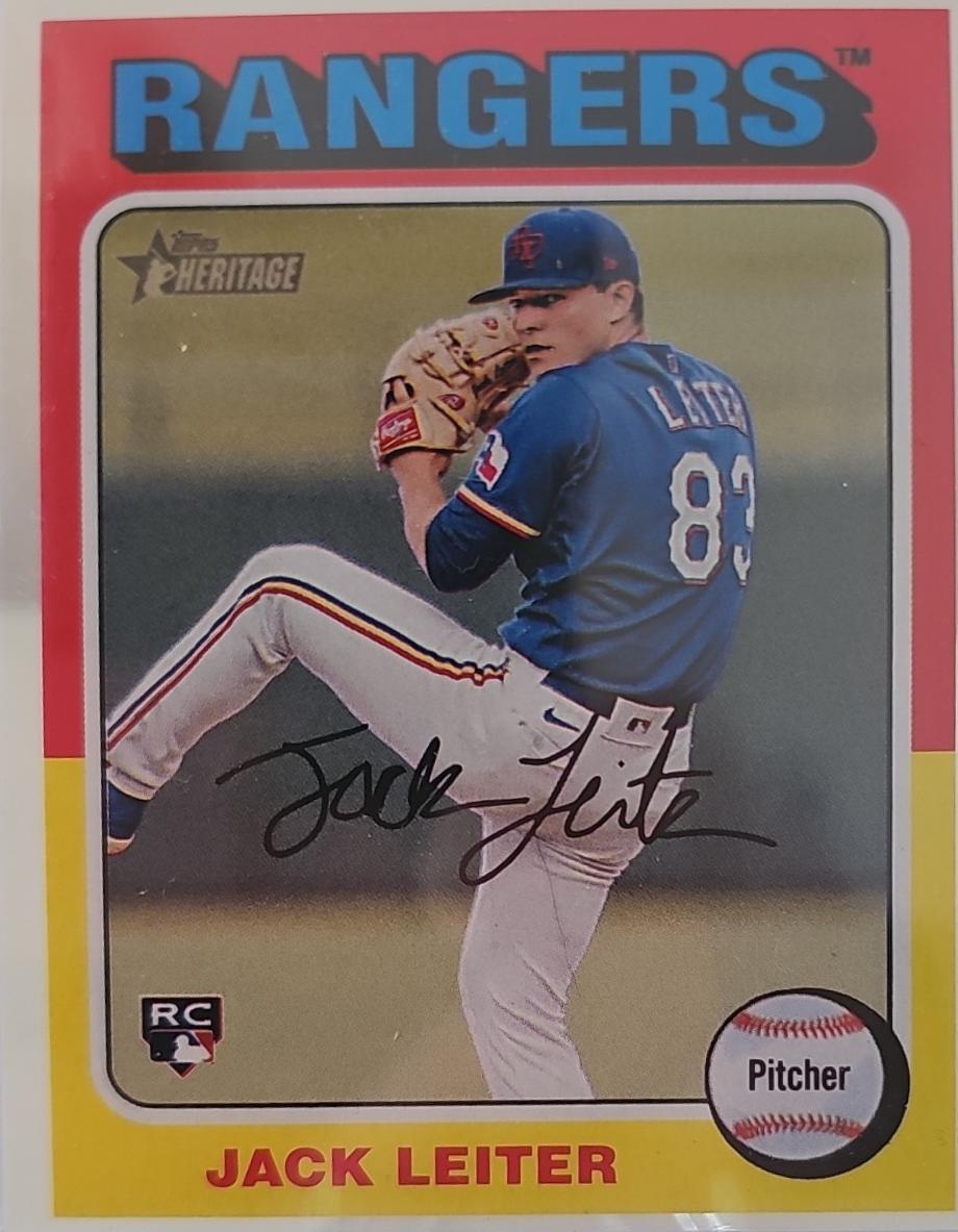 Jack Leiter #691 Baseball Cards 2024 Topps Heritage Mini