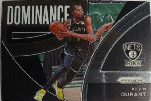 Kevin Durant #4 Basketball Cards 2021 Panini Prizm Dominance