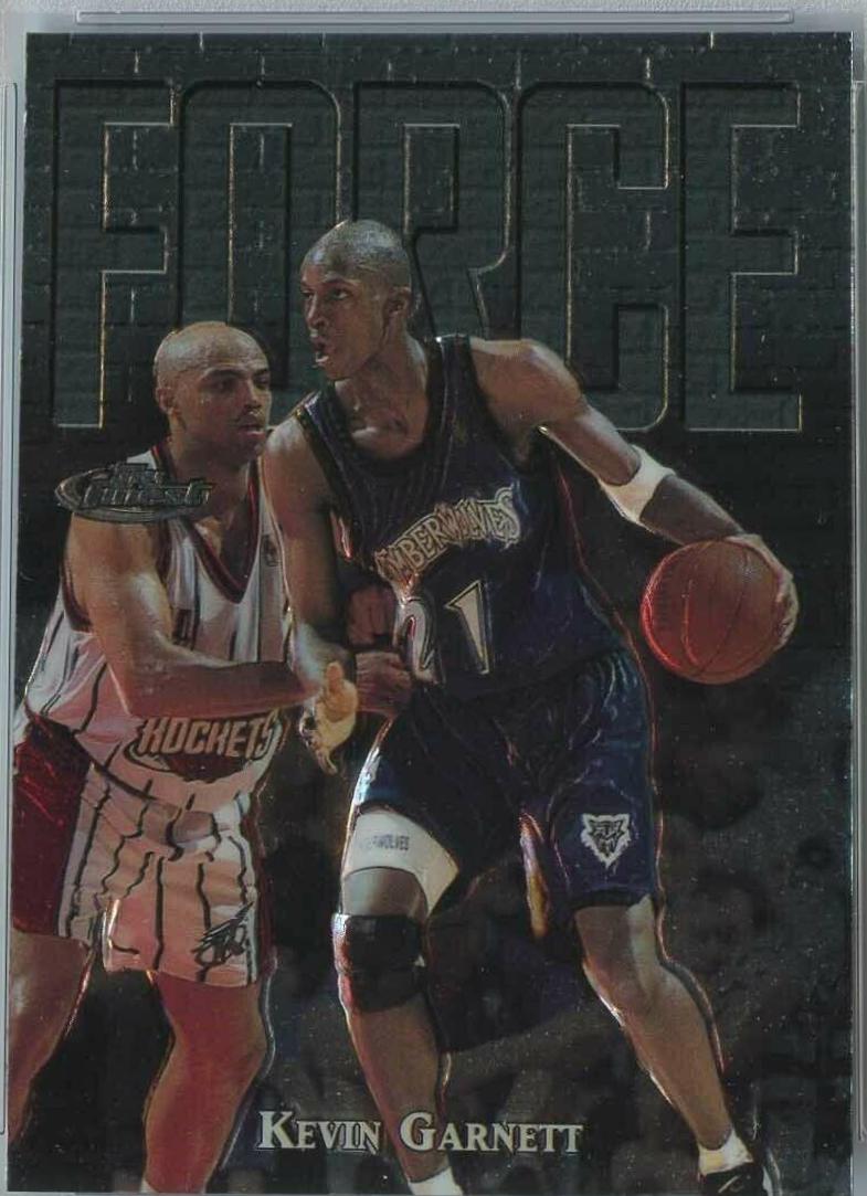 Kevin Garnett #136 Basketball Cards 1997 Finest Embossed
