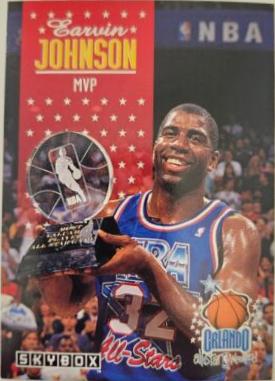 Earvin Johnson #310 Basketball Cards 1992 Skybox