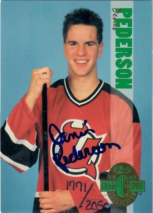 Denis Pederson Hockey Cards 1993 Classic Autographs