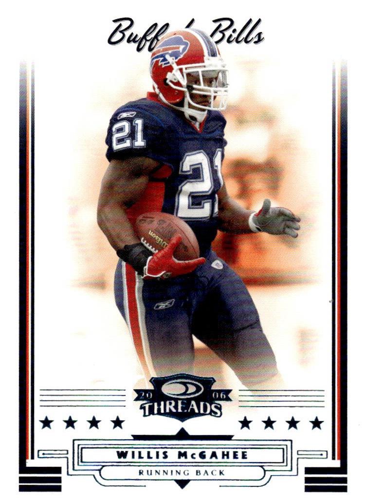 Willis McGahee #137 2006 Panini Donruss Threads Football