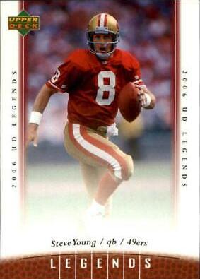 Steve Young #9 Football Cards 2006 Upper Deck Legends