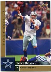 Tony Romo #43 Football Cards 2009 Upper Deck First Edition Prices