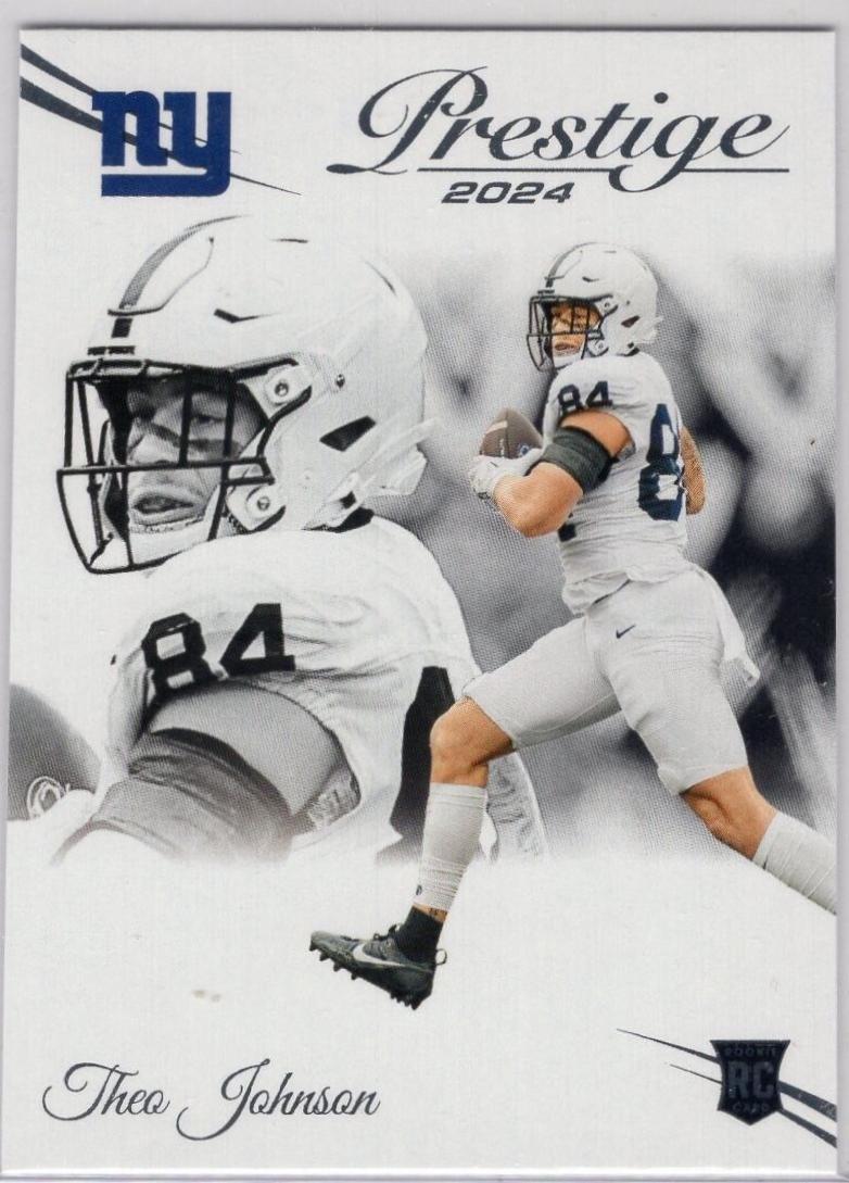 Theo Johnson #375 Football Cards 2024 Panini Prestige