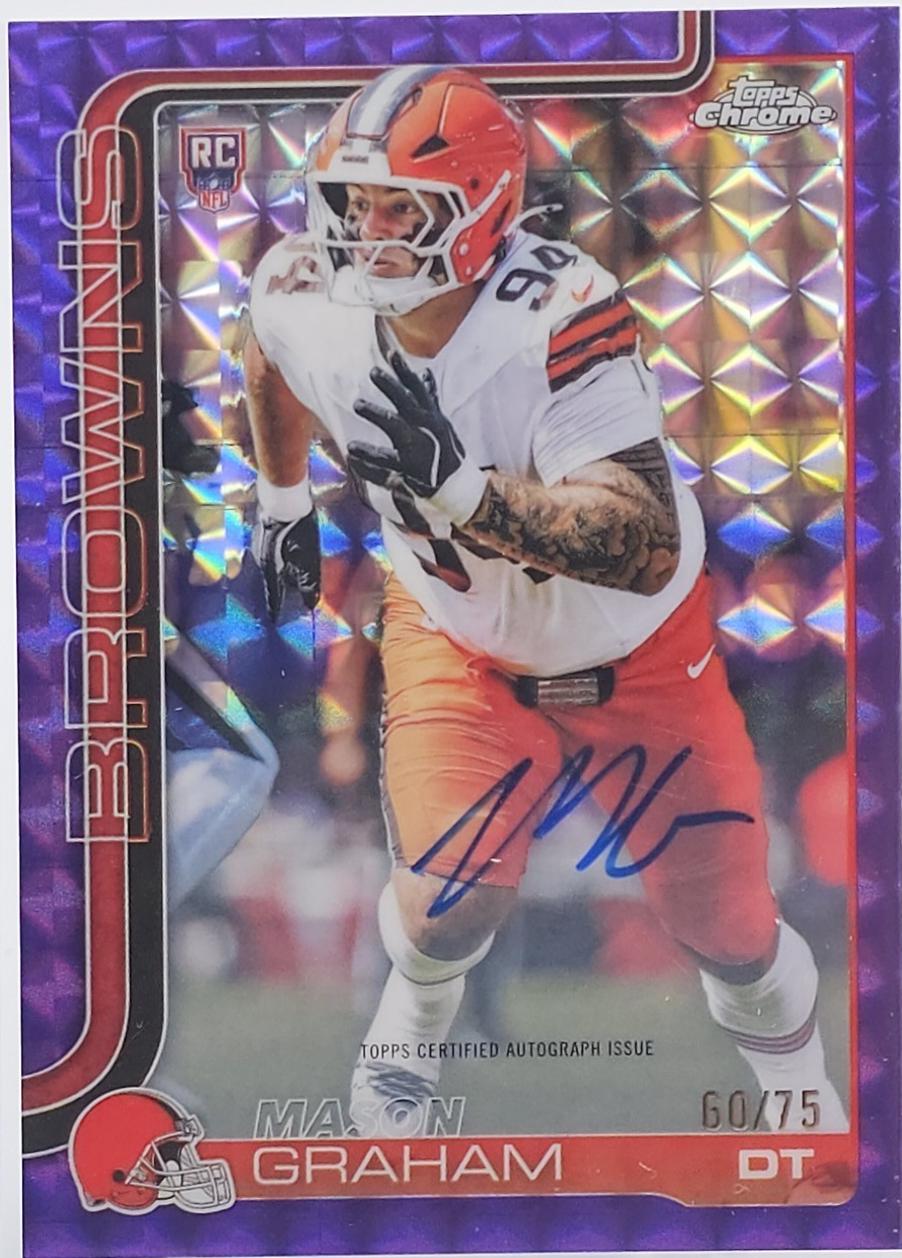 Mason Graham [Purple Geometric Refractor] #RA-MGR