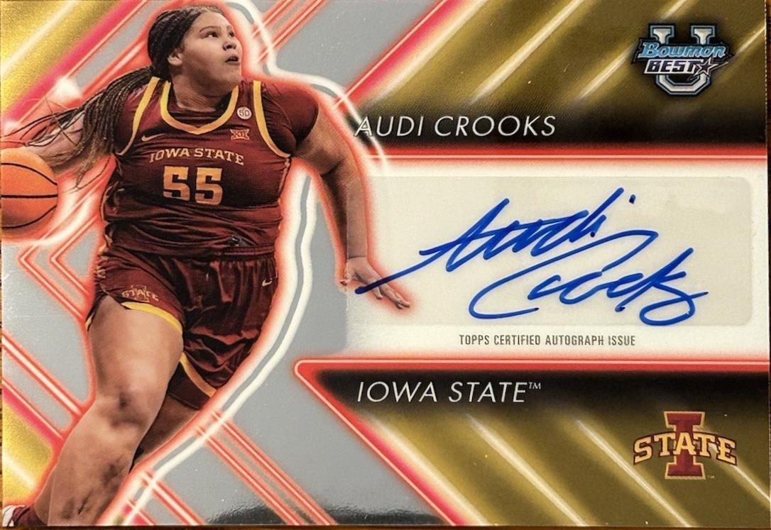 Audi Crooks #PAA-AC Basketball Cards 2024 Bowman Best University Possession Arrow Autograph