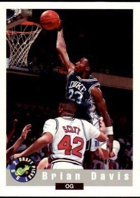 Brian Davis #27 Basketball Cards 1992 Classic Draft Picks
