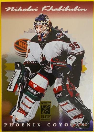 Nikolai Khabibulin #49 Hockey Cards 1996 Donruss Elite