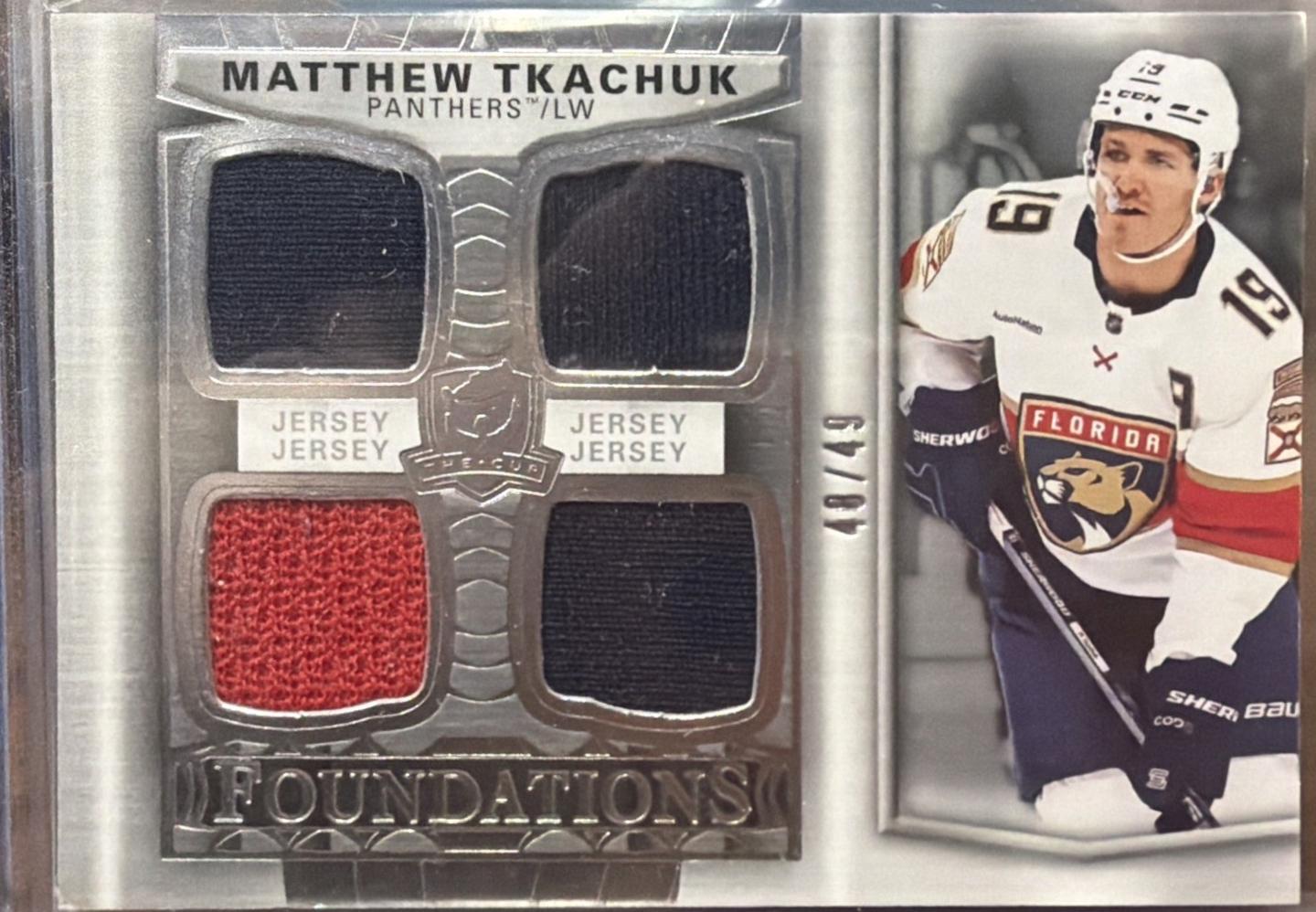 Matthew Tkachuk #F-MT 2024-25 Upper Deck The Cup Hockey Foundations Quad Jersey