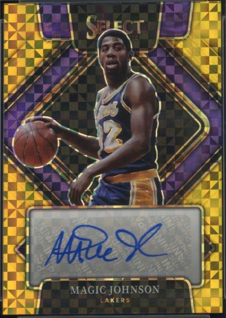 Magic Johnson [Gold Prizm] #SG-MJN Prices | 2021 Panini Select