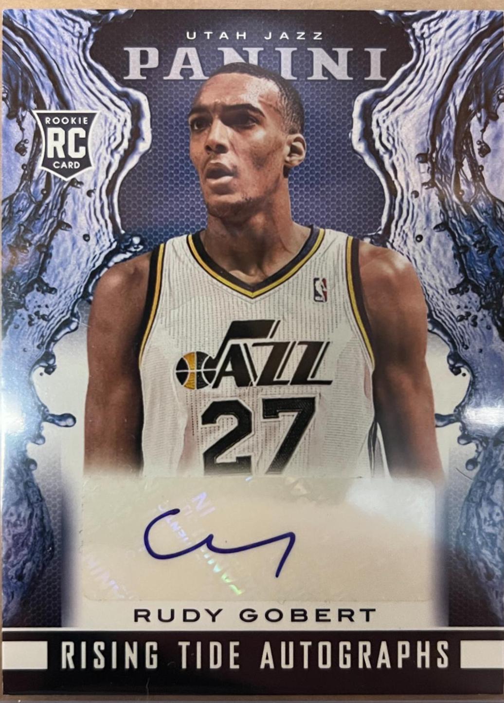 Rudy Gobert #27 Basketball Cards 2013 Panini Rising Tide Autographs