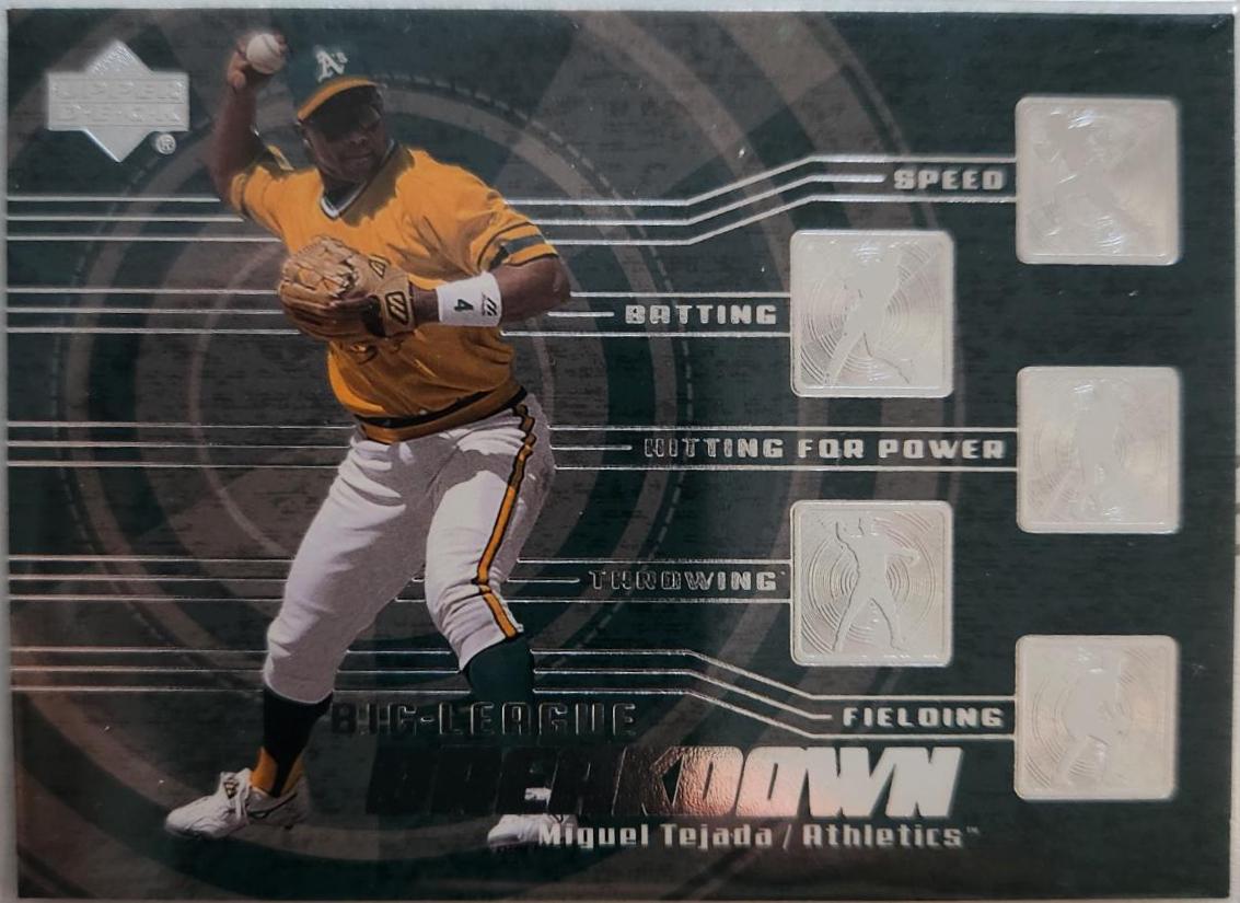 Miguel Tejada #BL2 Baseball Cards 2003 Upper Deck Big League Breakdown