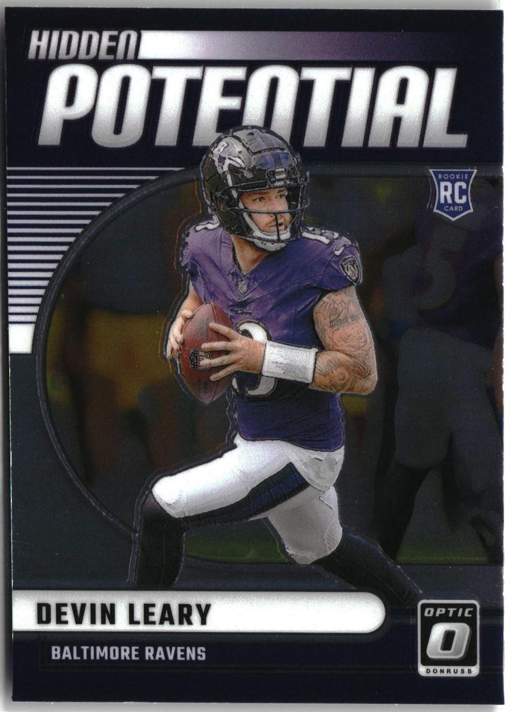 Devin Leary #18 Football Cards 2024 Panini Donruss Optic Hidden Potential