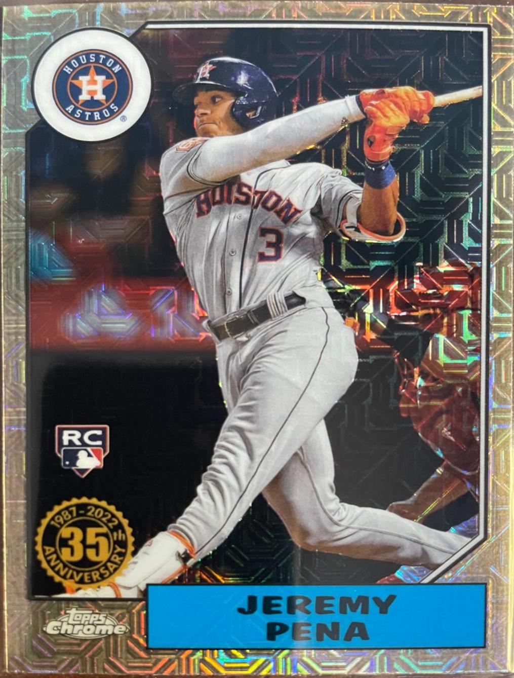 Jeremy Pena #T87C-28 Baseball Cards 2022 Topps Update 1987 Chrome