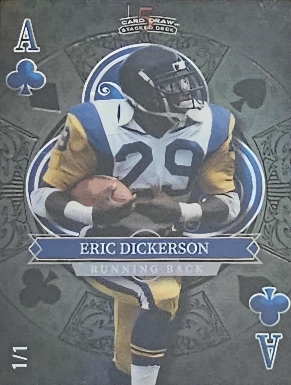 Eric Dickerson #SDPC-EDN 2024 Wild Card 5 Card Draw Stacked Deck Football