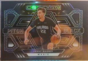 Franz Wagner #5 Basketball Cards 2021 Panini Obsidian Pitch Black