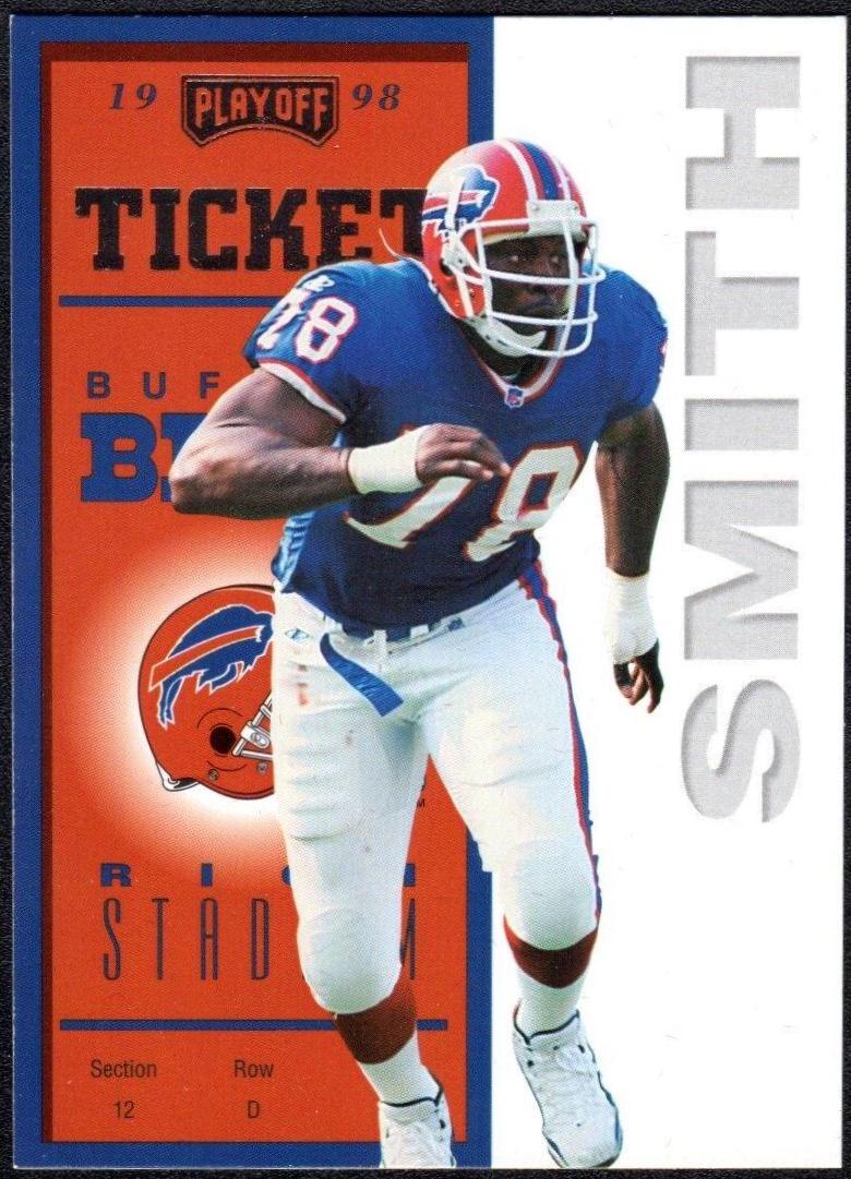 Bruce Smith #10 Football Cards 1998 Playoff Contenders Ticket