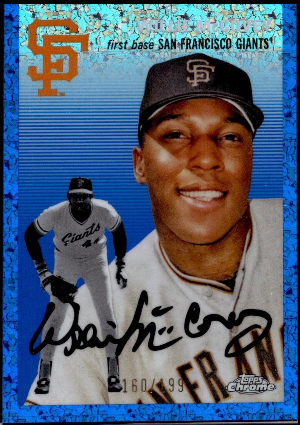 Willie McCovey [Blue Mini-Diamond Refractor] #404