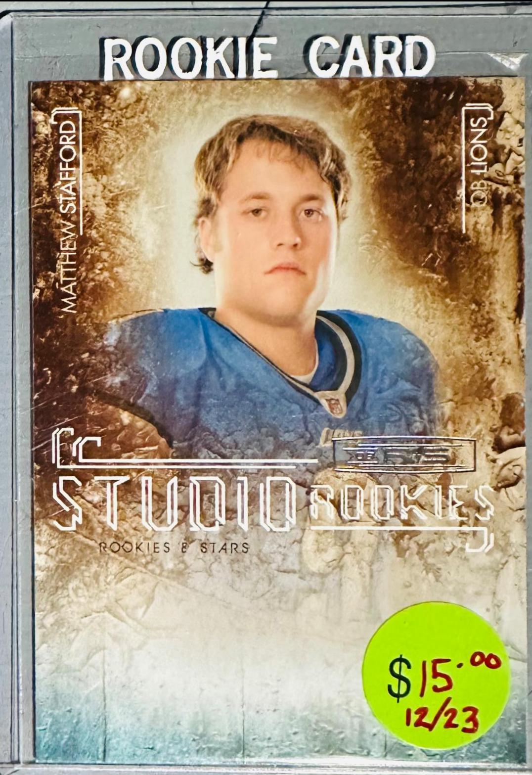 Matthew Stafford #28 Football Cards 2009 Panini Donruss Rookies & Stars Studio Rookies