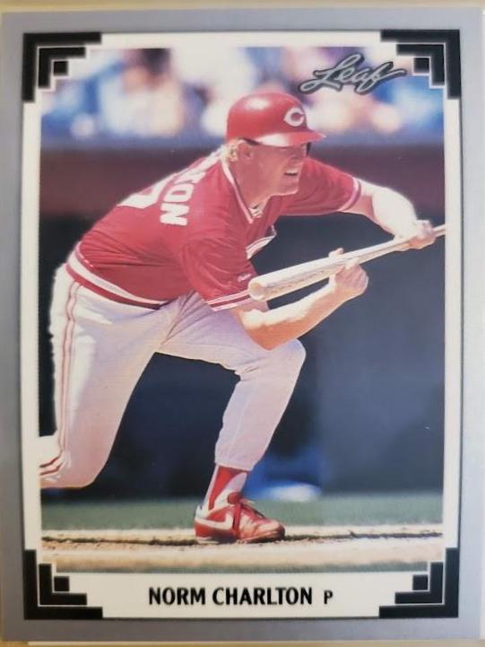 Norm Charlton #414 Baseball Cards 1991 Leaf