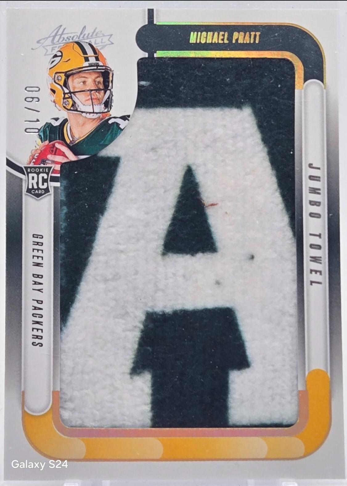 Michael Pratt #JJN-MPT Football Cards 2024 Panini Absolute Jumbo