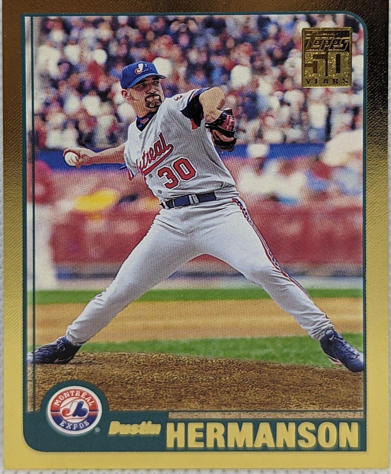 Dustin Hermanson #19 Baseball Cards 2001 Topps Gold