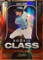 Josh Lowe [Spectrum Red] #RC-22 Baseball Cards 2022 Panini Absolute Rookie Class Prices