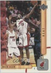 Malik Allen #412 Basketball Cards 2001 Upper Deck Prices