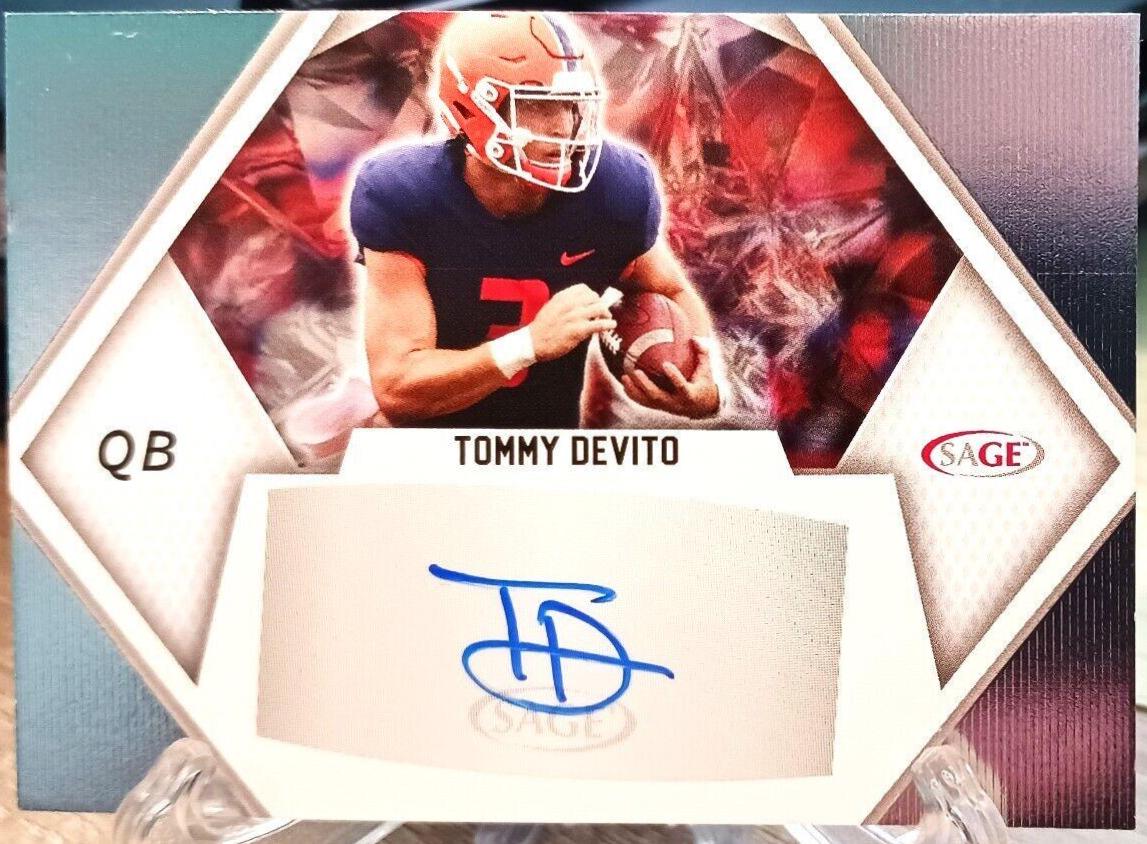 Tommy Devito #A-TD Football Cards 2023 Sage Autographs