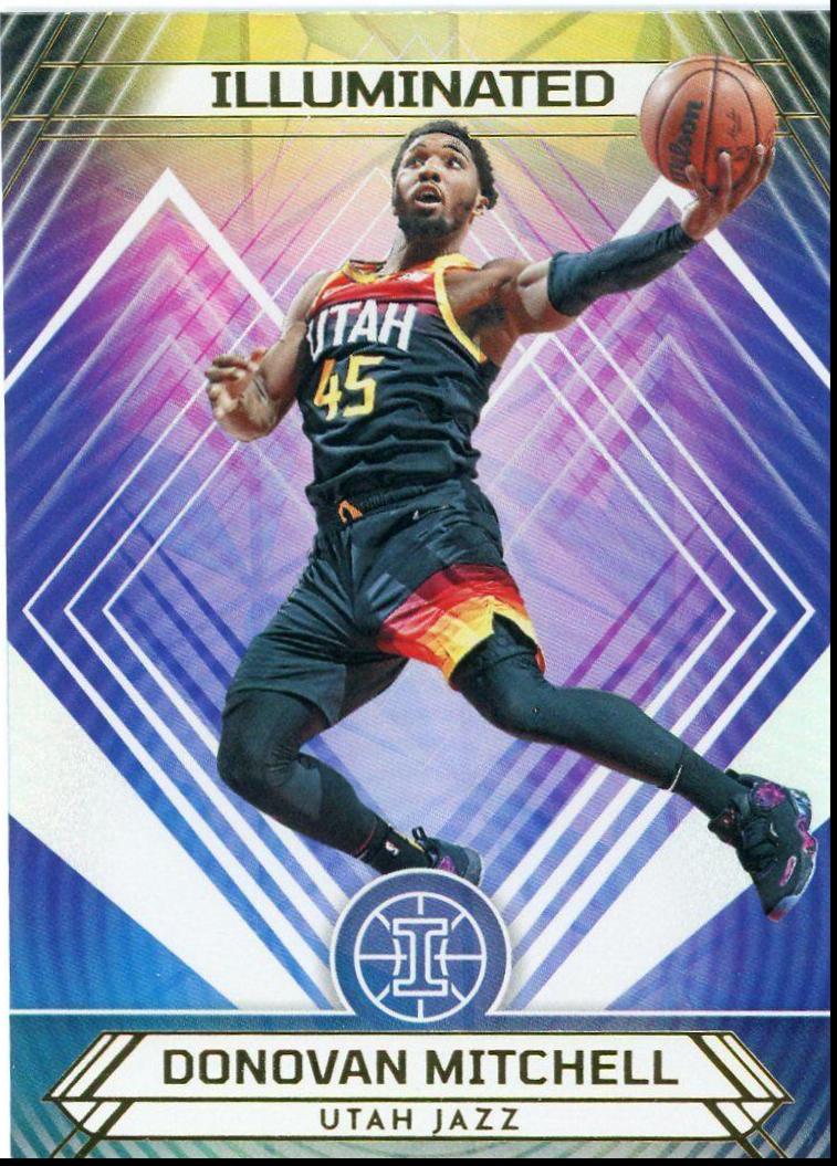 Donovan Mitchell #4 Basketball Cards 2021 Panini Illusions Illuminated