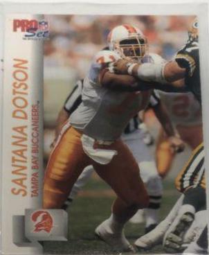 Santana Dotson #664 Football Cards 1992 Pro Set