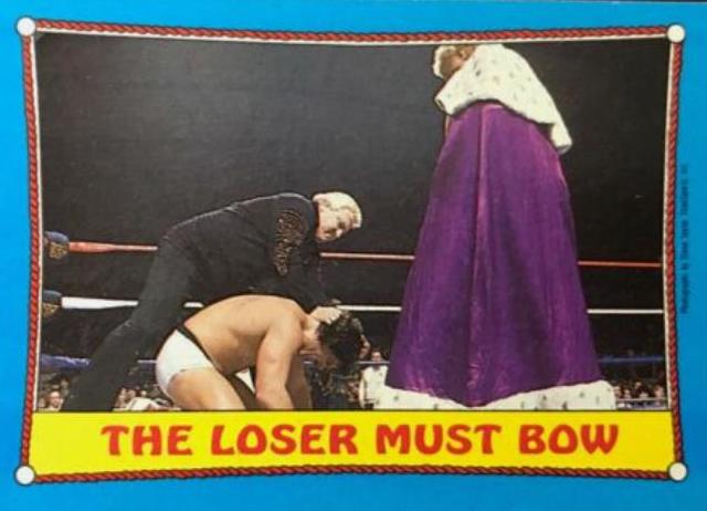 King Harley Race, Bobby The Brain Heenan #34 Wrestling Cards 1987 Topps WWF