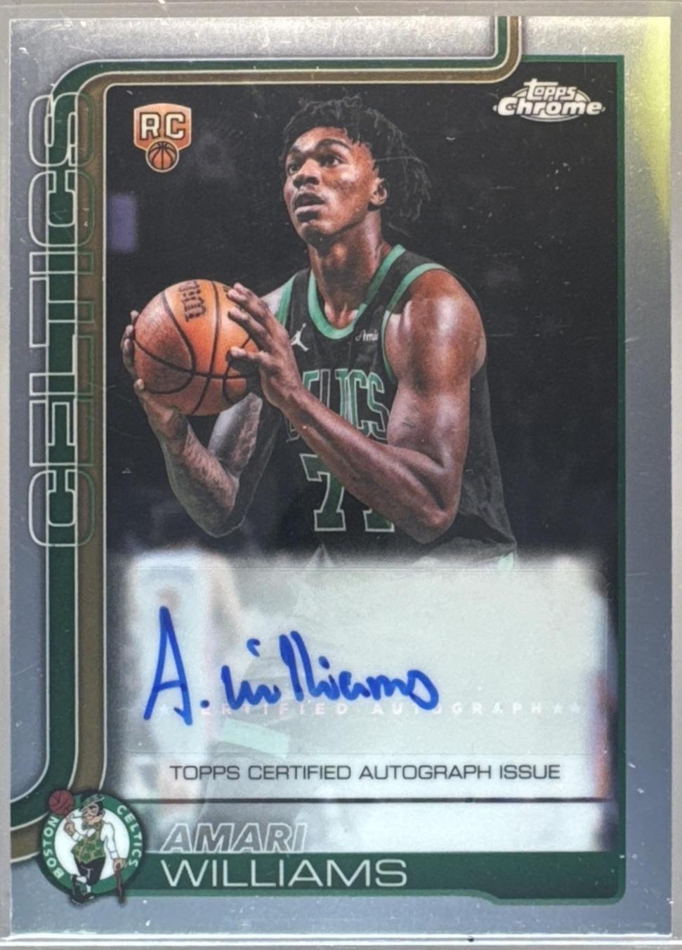 Amari Williams #TCA-AW 2025 Topps Chrome Update Sapphire Autograph Basketball
