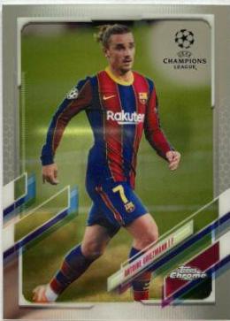 Antoine Griezmann #29 Soccer Cards 2020 Topps Chrome UEFA Champions League