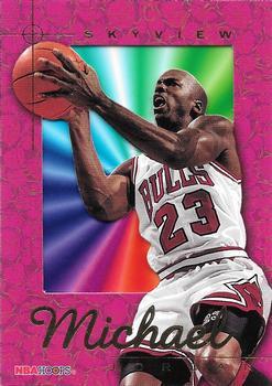 Michael Jordan #SV1 Basketball Cards 1995 Hoops Skyview