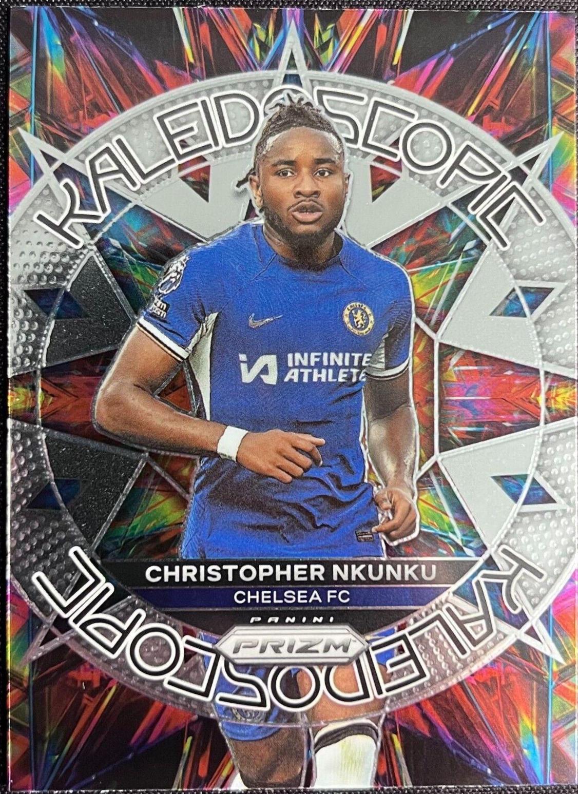 Christopher Nkunku #5 Soccer Cards 2023 Panini Prizm Premier League Kaleidoscopic