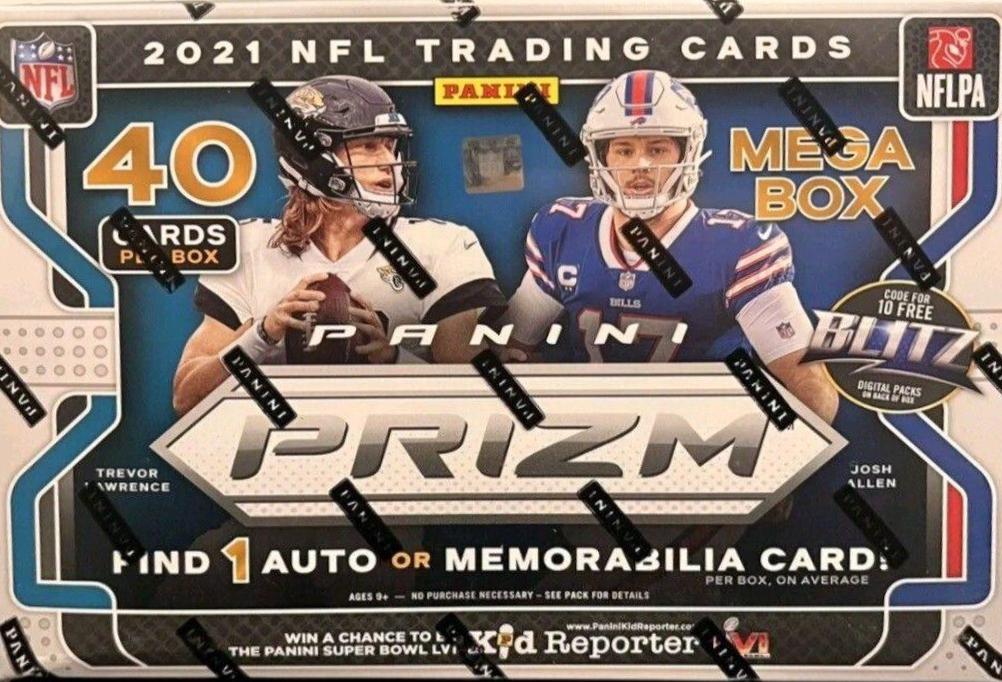 Mega Box Football Cards 2021 Panini Prizm