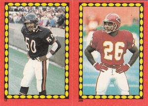 12 / 209 - Mike Singletary / Paul Palmer VAR- Mark Clayton Back #12 / 209