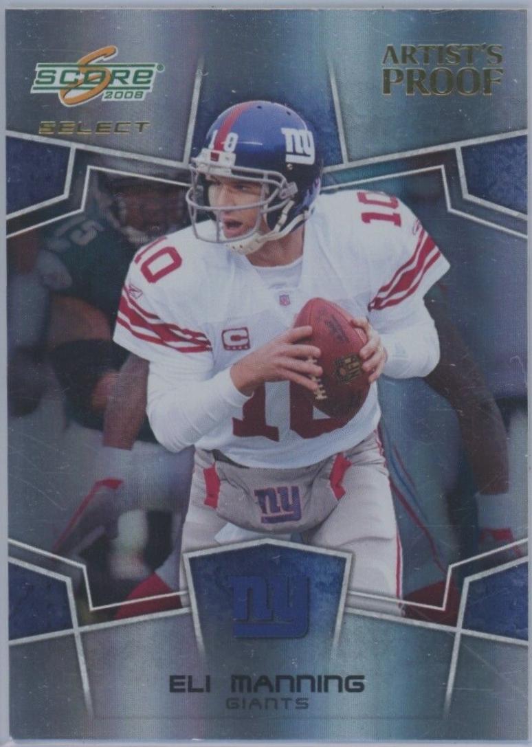 Eli Manning #204 Football Cards 2008 Panini Score Select