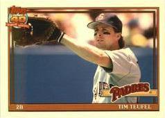 Tim Teufel #120T Baseball Cards 1991 Topps Traded