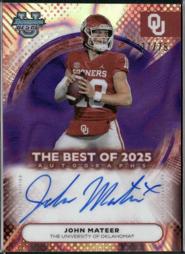 John Mateer [Purple Lava] #BOA-JMA