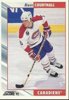 Russ Courtnall #4 Hockey Cards 1992 Score