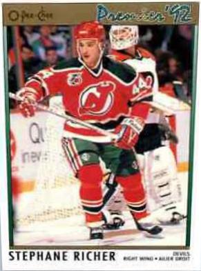 Stephane Richer #113 Hockey Cards 1991 O-Pee-Chee Premier