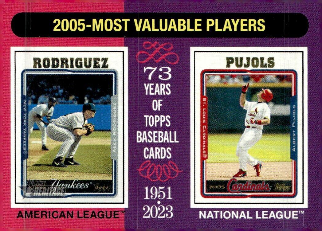 Alex Rodriguez / Albert Pujols #202 Baseball Cards 2024 Topps Heritage Mini